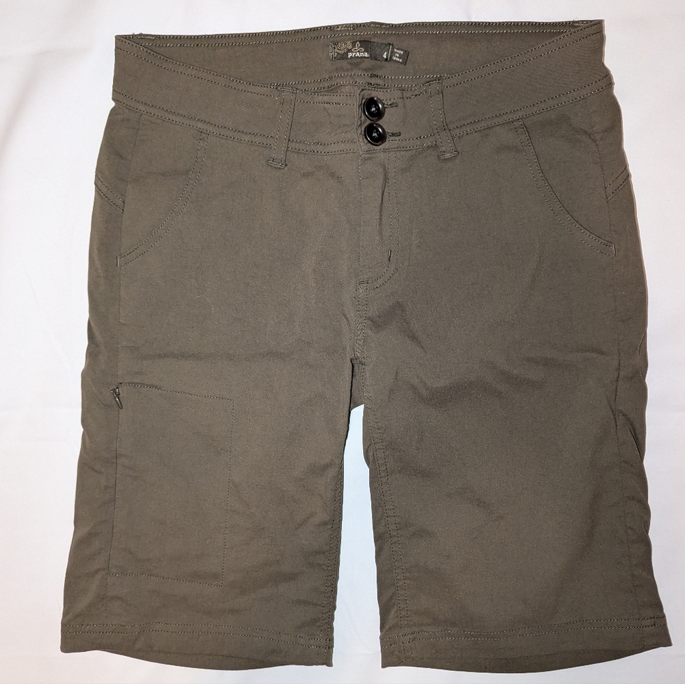 Prana shorts, size 4, slate green